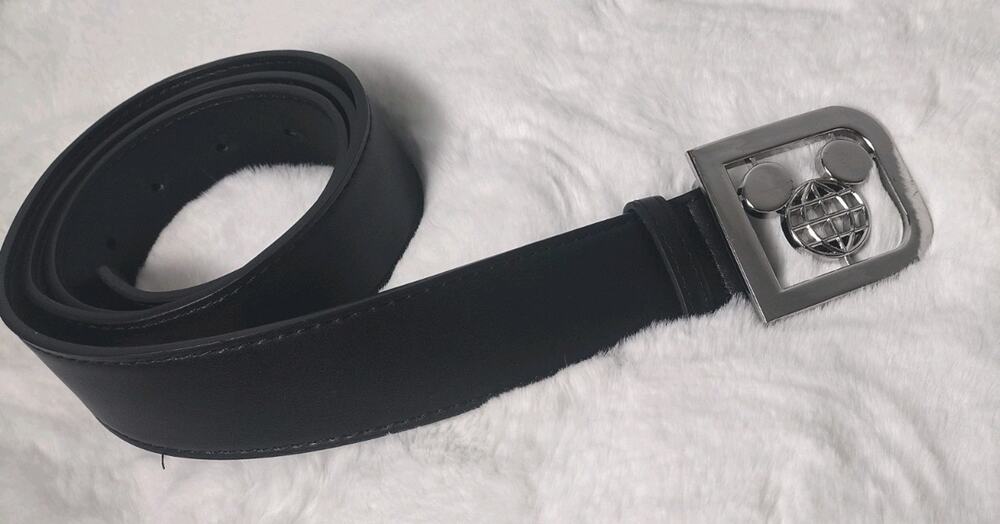 Disney Walt Disney World ''D'' Icon Mickey Mouse Belt for Adults Size XS-M NWT